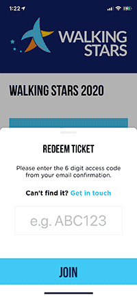 Redeem ticket